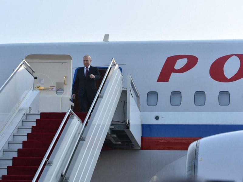 Владимир Путин прилетел в Краснодар