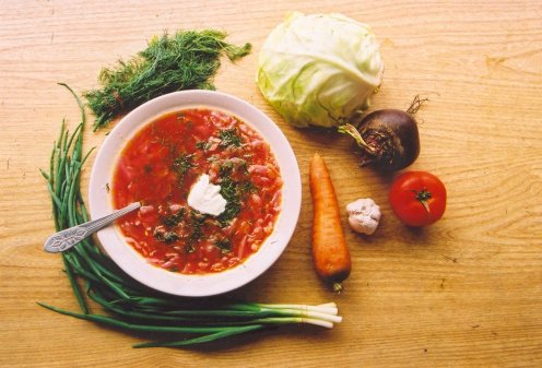 Овощные супы - борщ