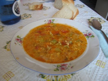 Супы с мясом и птицей - чорба из телячьего рубца (скимбя)