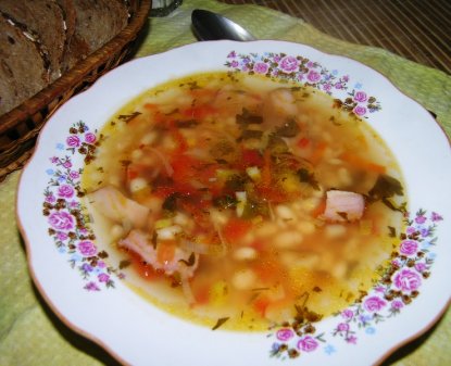 Супы с мясом и птицей - чорба из гусиных или индюшечьих потрохов