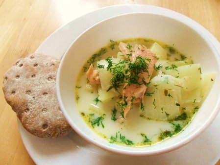 Рыбные супы - финский рыбный суп