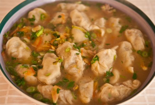 Супы с мясом и птицей - суп из баранины с овощами и клецками