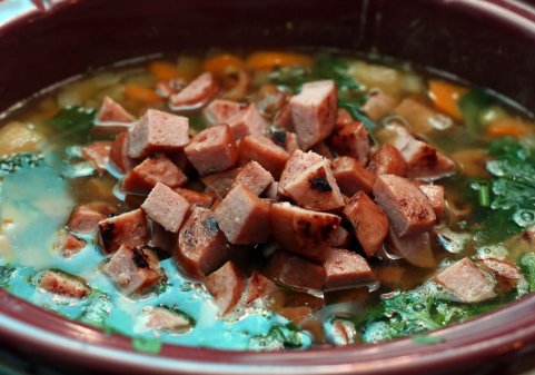 Супы с мясом и птицей - гороховый суп с копченостями &quot;а добавки?&quot;