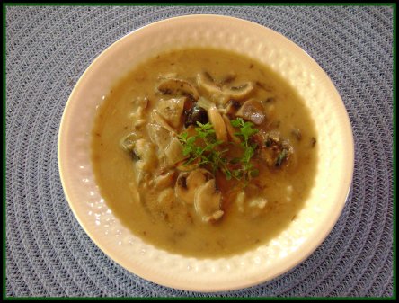 Грибные супы - суп рисовый с грибами