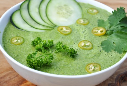 Овощные супы - суп из зеленого салата