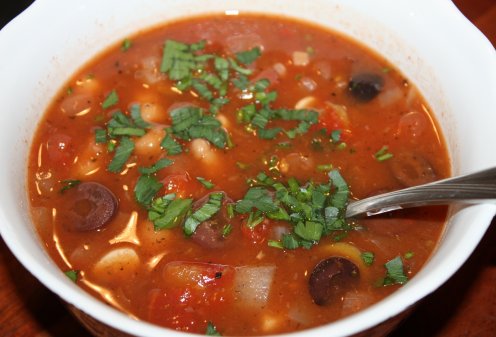 Овощные супы - соево-орегановый суп-пюре