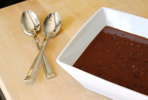 Сладкие супы - суп с горячим шоколадом