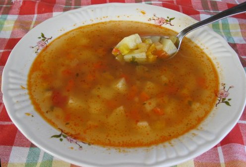 Сладкие супы - суп из хлеба и фруктов по-латвийски