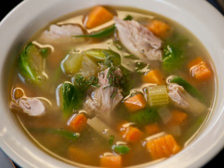 Супы с мясом и птицей - суп из индейки