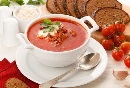 Супы с мясом и птицей - борщ украинский