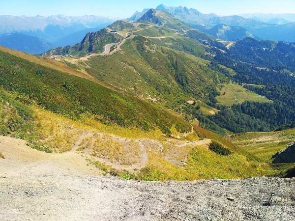 Тропа Панорама на Роза Хутор