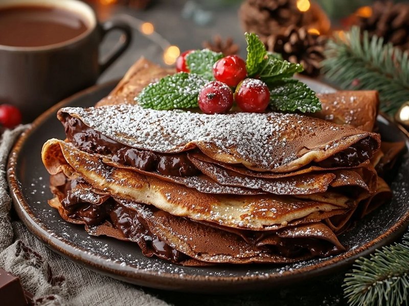 Шоколадные блины