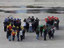 В Тимашевске состоялся флэш-моб -\&quot;Остался ровно год до открытия Олимпиады в Сочи!\&quot;
