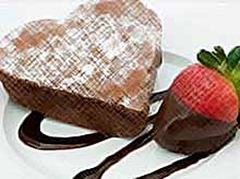 Шоколадные пирожные на День Святого Валентина