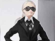 Барби в образе Карла Лагерфельда были распроданы  за считанные минуты. 