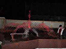 В Тимашевске  провели тестовый пуск светомузыкального фонтана «Звезда».