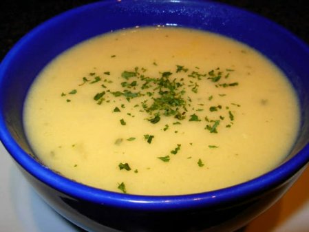 Молочные и сырные супы - настоящий сырный суп